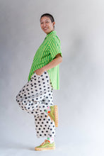 Plus Size Women's Pant - White/Black Dot Balloon Pant