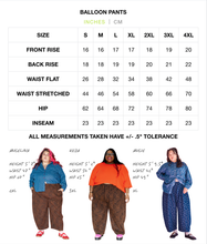 Plus Size Women's Pant - Bright Blue Linen Balloon Pant