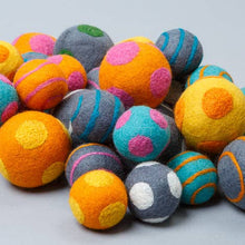 Polka Dot Boiled Wool Balls