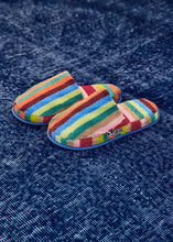Terry Stripe Slippers in Butterfly