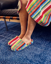 Terry Stripe Slippers in Butterfly