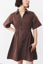 Utility Dress in Chocolate