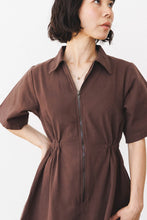Utility Dress in Chocolate