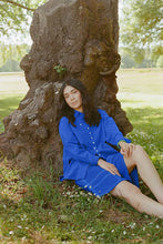 Collared Shirt in Cobalt