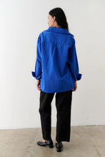 Collared Shirt in Cobalt