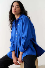 Collared Shirt in Cobalt