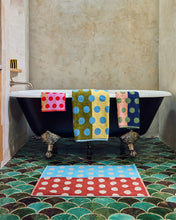 Blue Dot Bath Towel