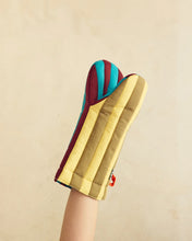 Striped Oven Mitt in Dragonfly