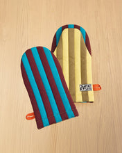 Striped Oven Mitt in Dragonfly