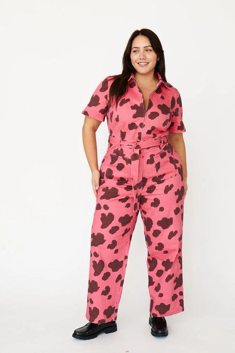 Sal Jumpsuit in Moo Pink