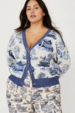 Cori Cardigan in Manhunt Toile