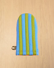 Striped Oven Mitt in Grasshopper