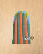 Striped Oven Mitt in Grasshopper