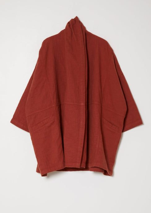 Haori Coat in Brick