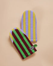 Striped Oven Mitt in Jalapeno