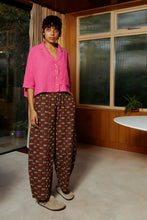 Grant Trouser Chocolate Jacquard
