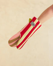 Striped Oven Mitt in Ladybug