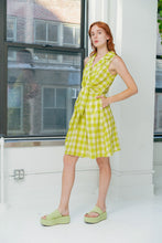 Willa Dress in Limeade Chex