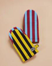 Striped Oven Mitt in Mustard