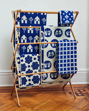 Raspberry Hand Towel in Navy