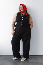 Shell Flared Vest in Ash