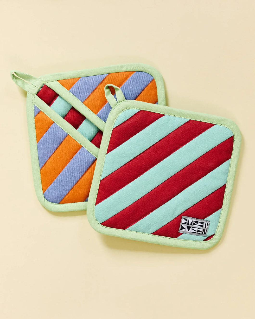 Pumpernickel Striped Pocket Potholder