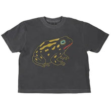 Royal Toad Boxy.Crop Tee in Faded Black