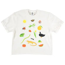 Garden Boxy Crop Tee in Cream