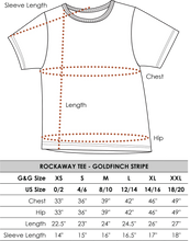 Rockaway Tee in Goldfinch Stripe