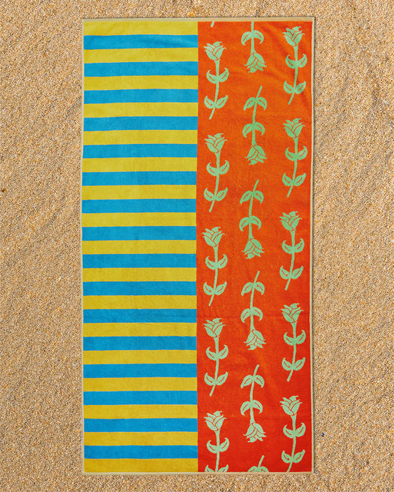 Beach Towel in Rose
