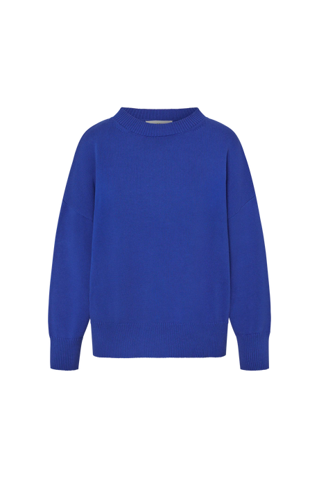 Cotton Gwendolyn Sweater in Cobalt
