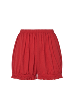 Romeo Sleep Shorts in Cherry Red Eyelet