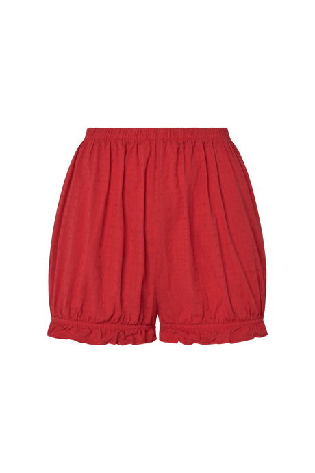 Romeo Sleep Shorts in Cherry Red Eyelet