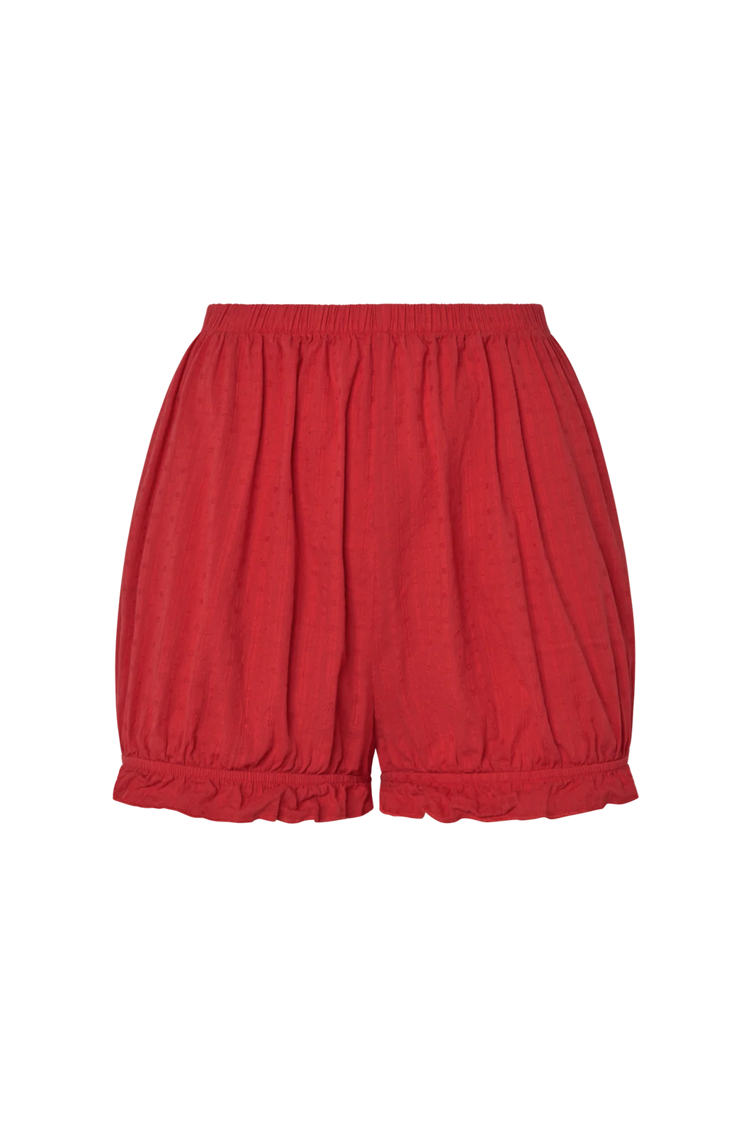 Romeo Sleep Shorts in Cherry Red Eyelet