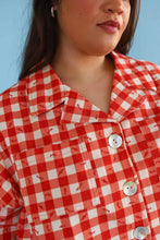 Shell Utility Shirt in Gingham Fishies