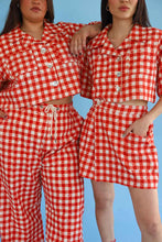 Shell Utility Shirt in Gingham Fishies