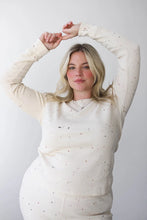 Waffle Top in Splatter Print