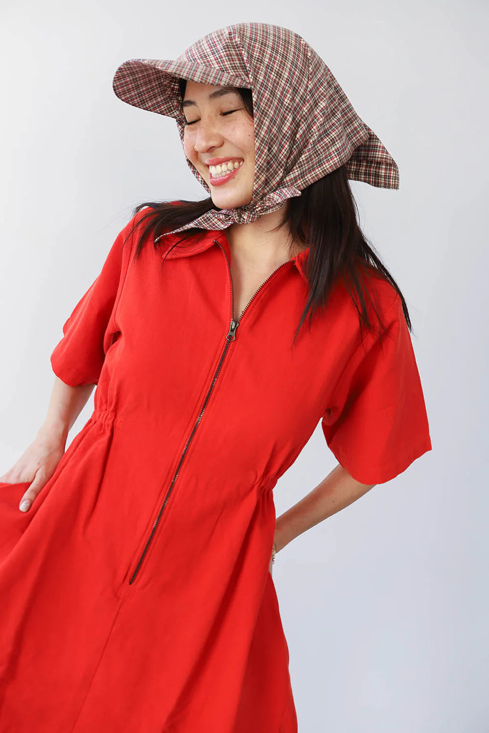 Utility Dress in Paprika