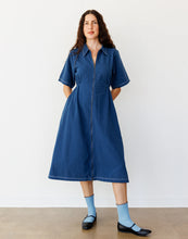 Long Utility Dress in Navy