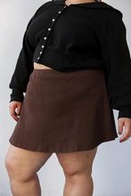 Waffle Skort in Chocolate