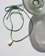 Rope Pearl Necklace, Sage Green