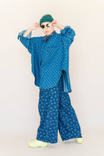 Polka Dot Denim Button Up