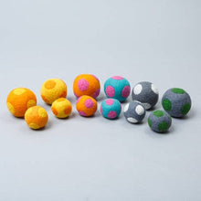 Polka Dot Boiled Wool Balls