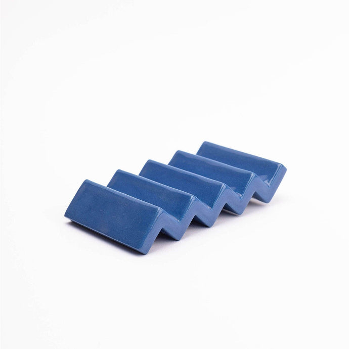 ZigZag Soap Dish in Azure