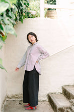 Size Inclusive Plus Size Long Sleeve Button Up Striped Linen