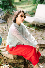 Size Inclusive Plus Size Long Sleeve Button Up Striped Linen