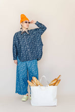 Floral Chambray Button Up