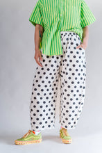 Plus Size Women's Pant - White/Black Dot Balloon Pant