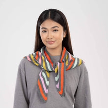 Color Stripe Triangle Scarf