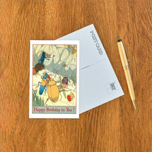 Postcard HB-142 Happy Birthday, Insect Ball